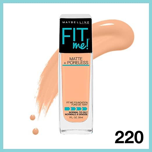 Base de Maquillaje Fit Me Matte, 220 Natural Beige